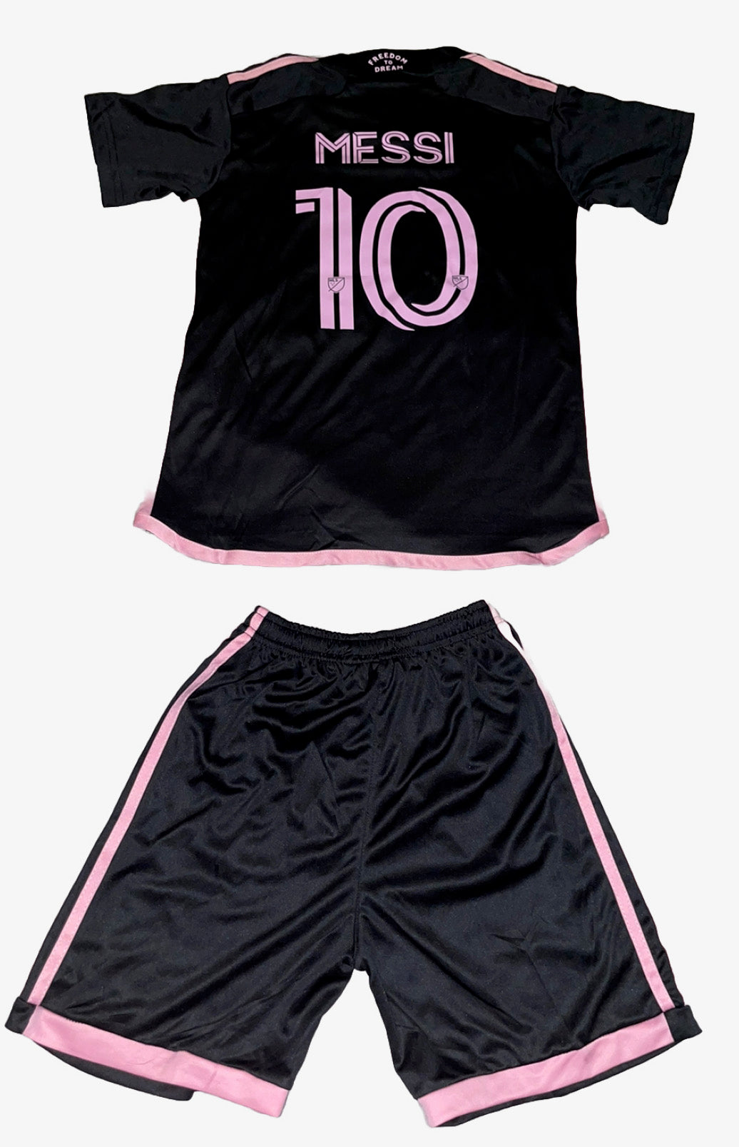 YOUTH / KIDS 2023 INTER MIAMI AWAY #10 MESSI SOCCER JERSEY- WITH SHORTS SET 22/23 ORIGINAL