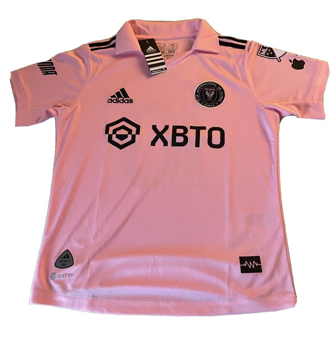 Lionel Messi Inter Miami CF Soccer Jersey Home The Heart Beat Pink Messi  Player Version Size S   XL