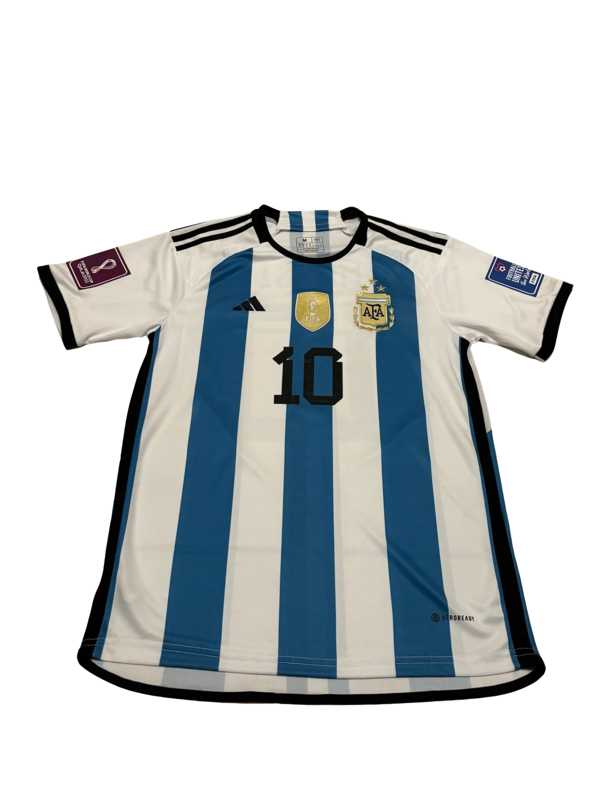 MESSI #10 ARGENTINA WORLD CUP FINAL 2022 MATCH ISSUE VERSION HOME JERSEY