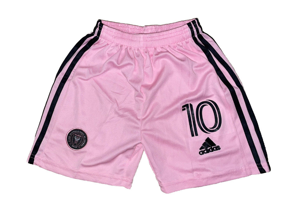 YOUTH / KIDS 2023 INTER MIAMI HOME #10 MESSI SOCCER JERSEY -WITH  SHORTS SET  22/23 ORIGINAL
