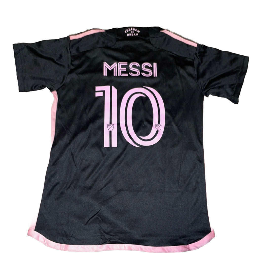 YOUTH / KIDS 2023 INTER MIAMI AWAY #10 MESSI SOCCER JERSEY- WITH SHORTS SET  22/23 ORIGINAL
