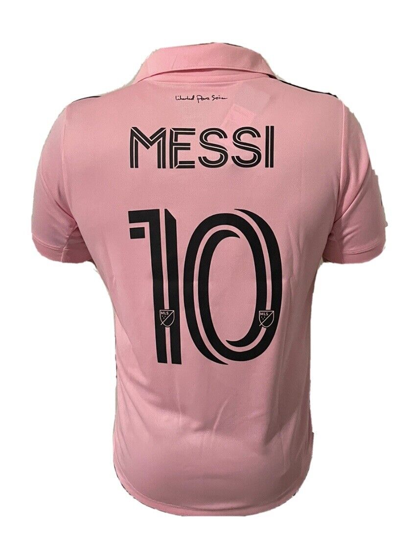 Inter Miami CF Adidas Messi #10 Women's Home Jersey - Pink, M